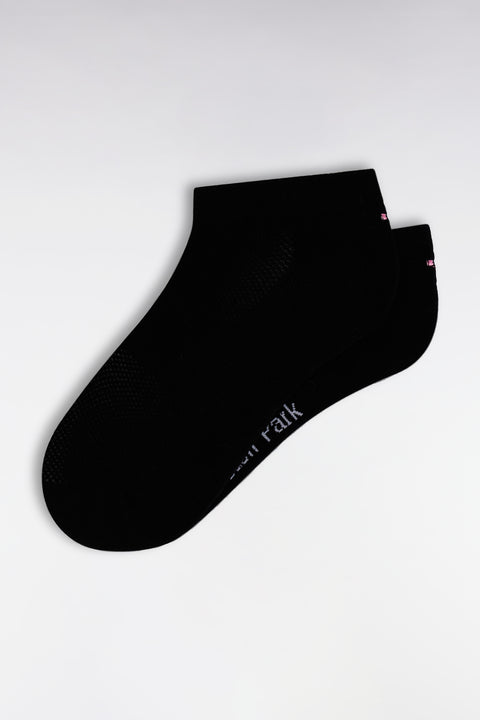 Black stretch cotton-blend socks - Image 1