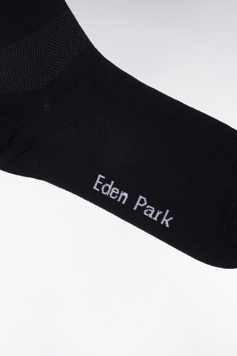 Black stretch cotton-blend full-rim socks - Image 2