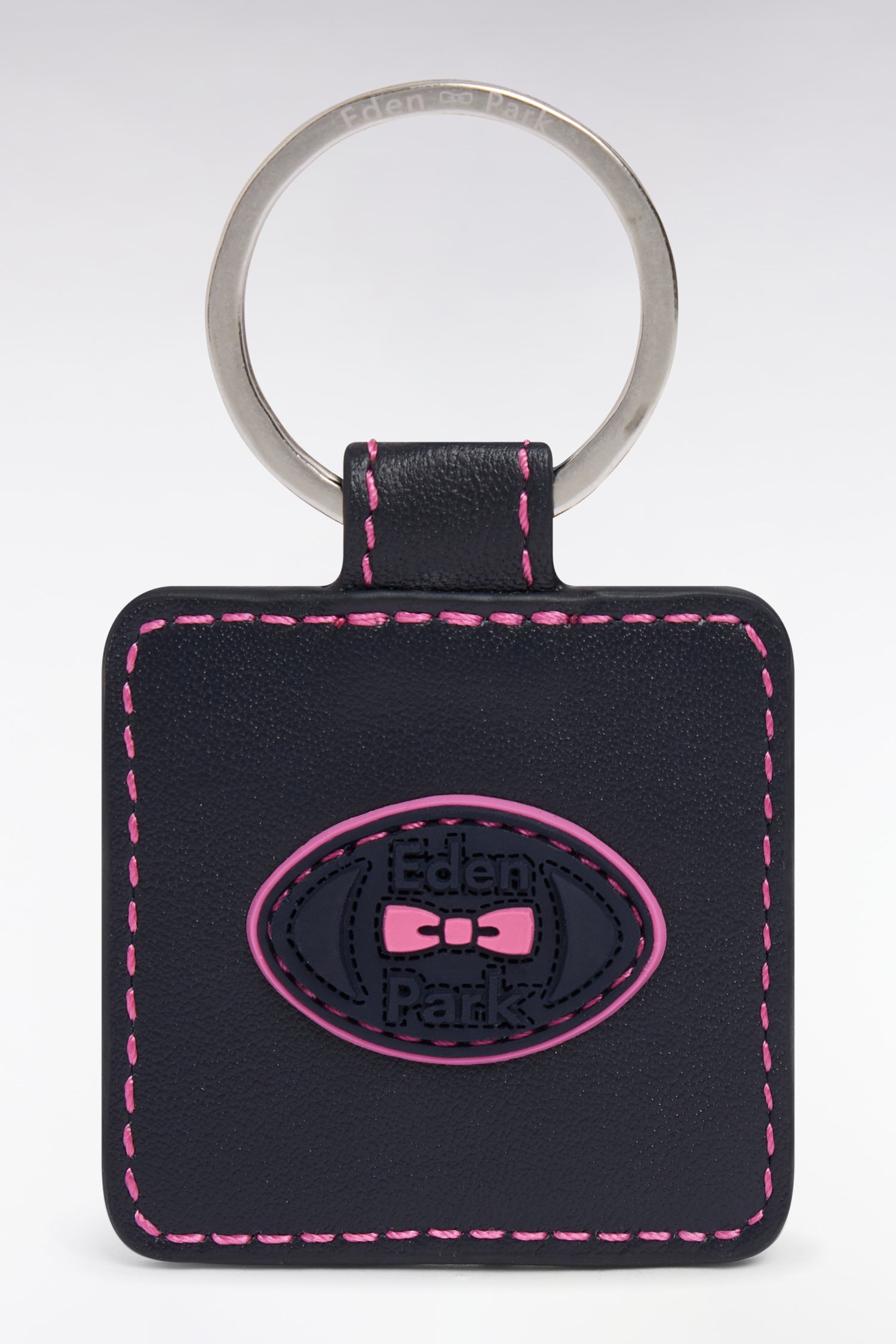 Porte-clefs en cuir rose