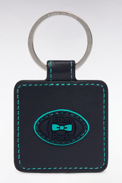 Green leather keychain - Image 1