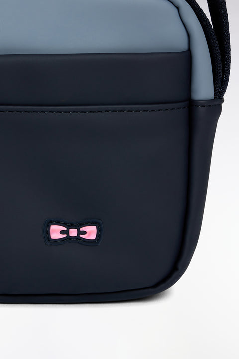 Camera bag in navy and grey cut and sew rubber - Image 3