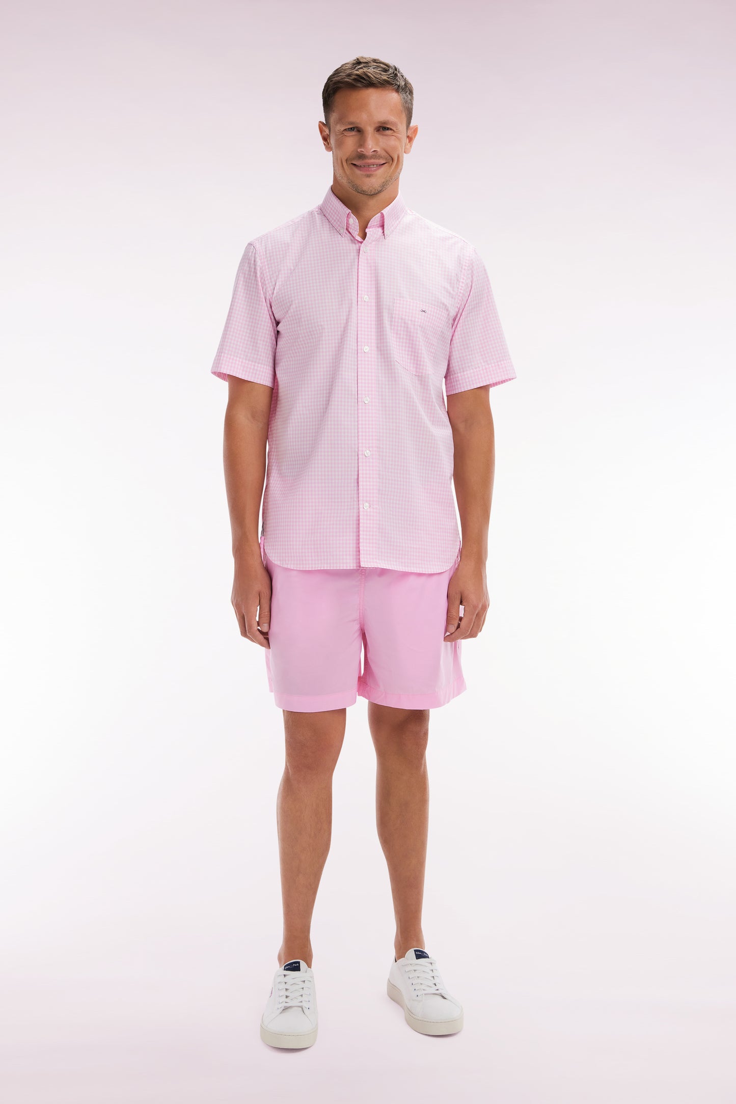 Plain pale pink swimsuit