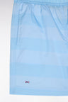 Striped sky blue children's swimsuit