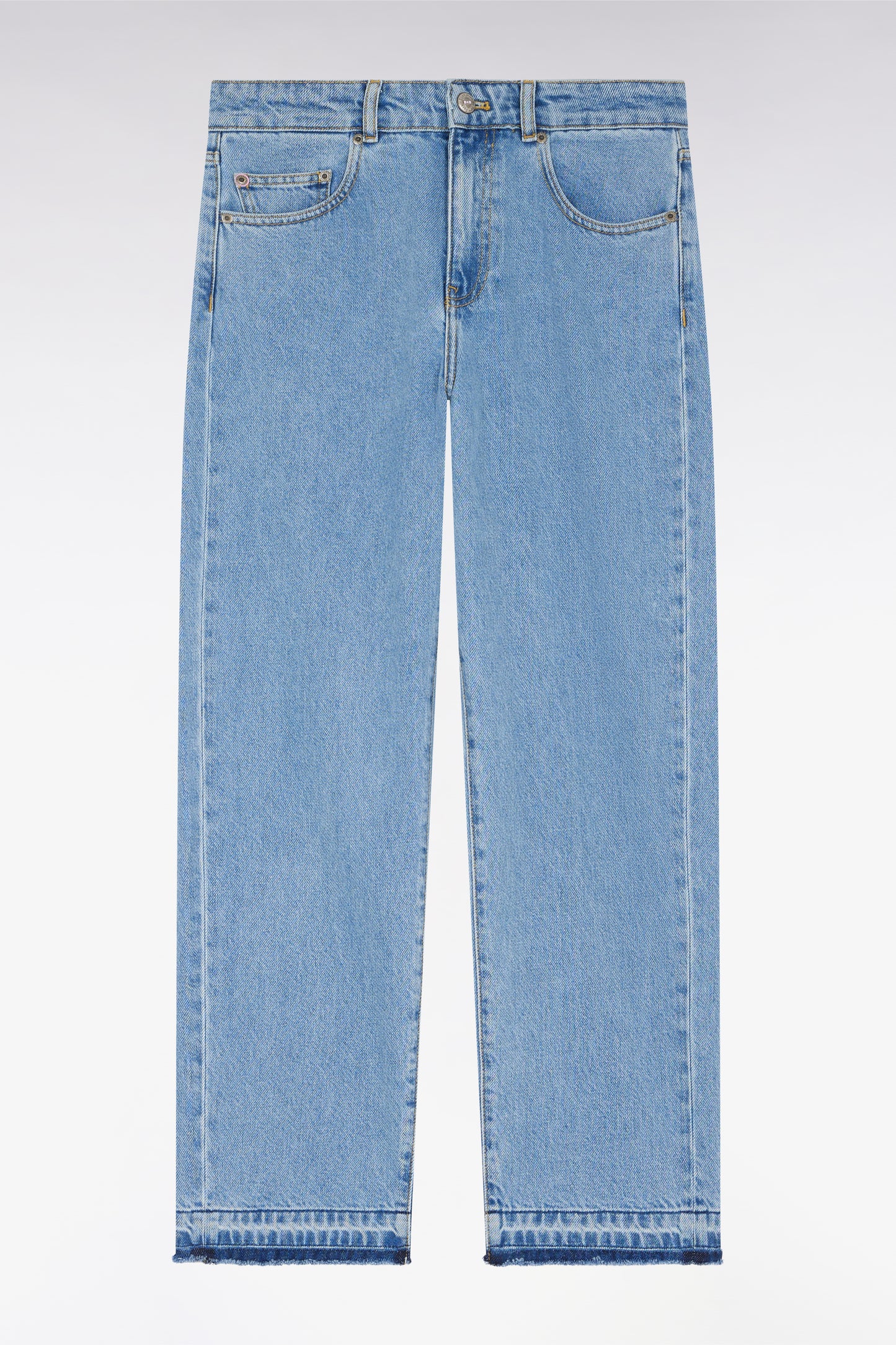 Blue denim 5-pocket boyfriend jeans