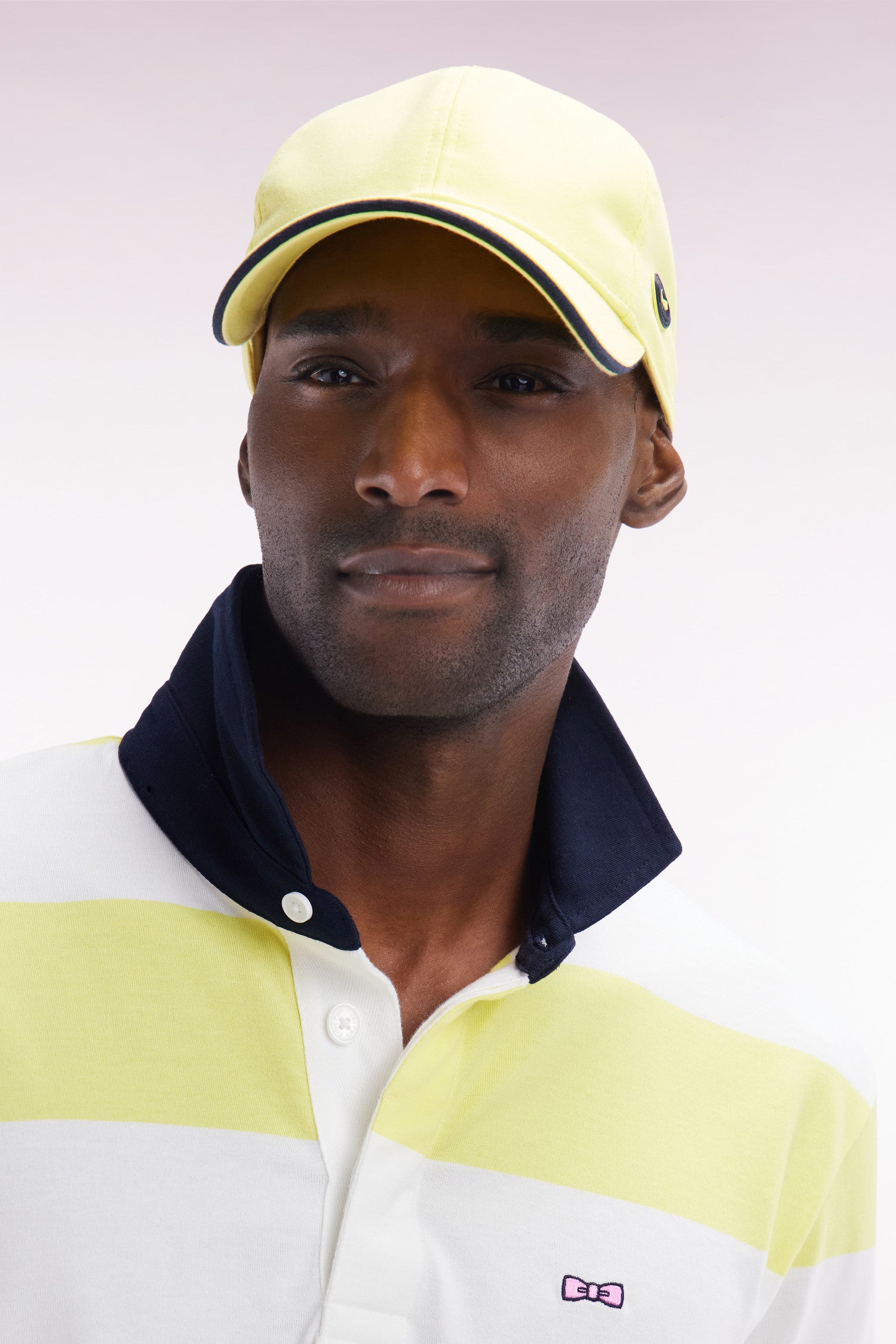 Casquette en jersey de coton jaune