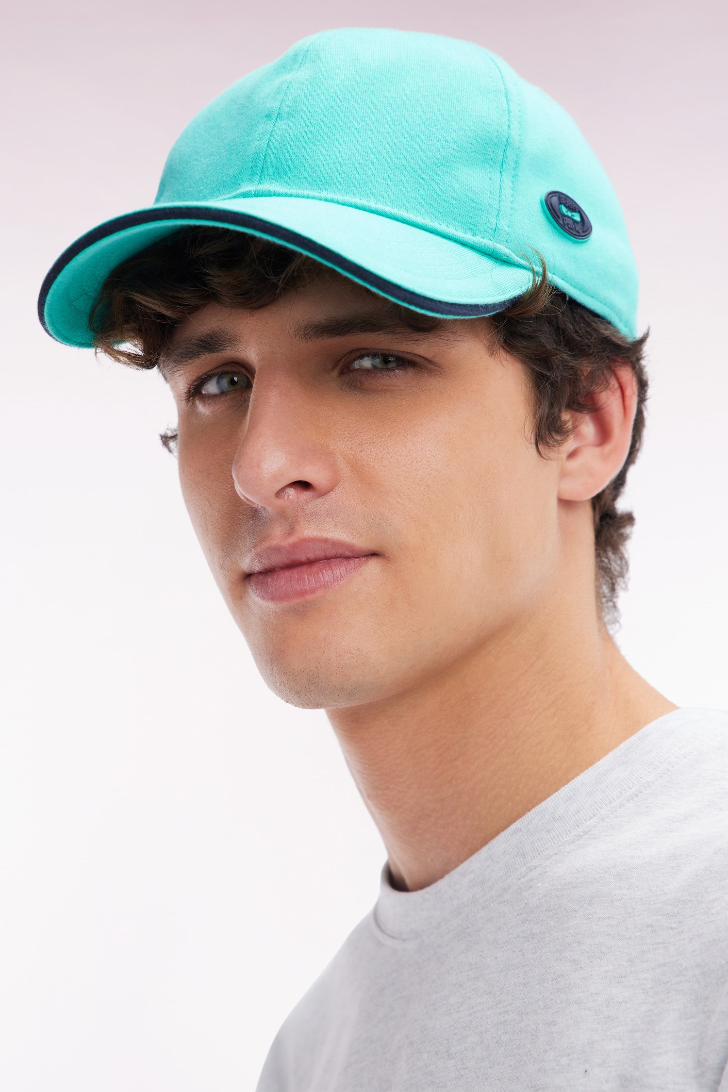 Casquette en jersey de coton vert