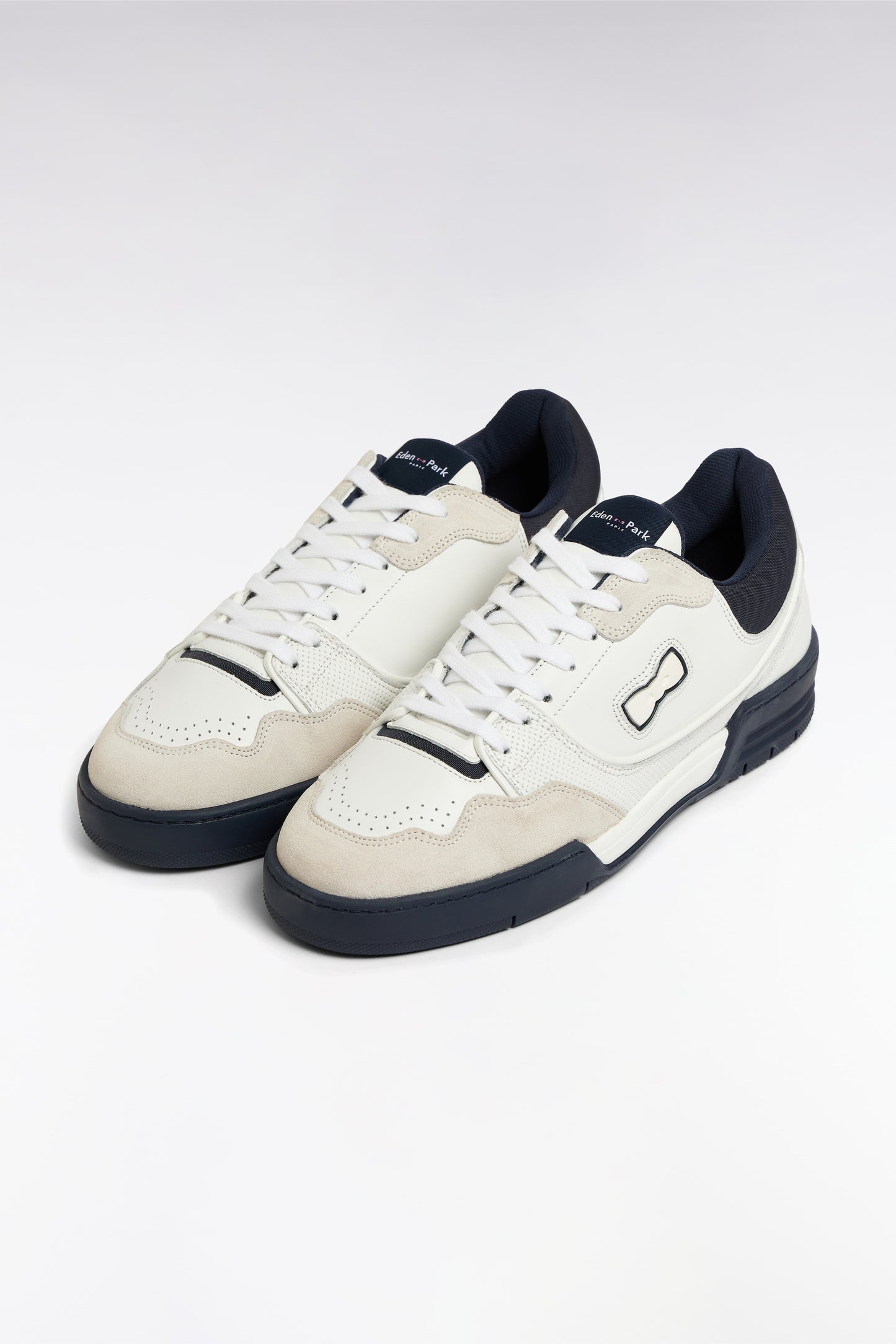 Sneakers EP10 en cuir blanches et marine