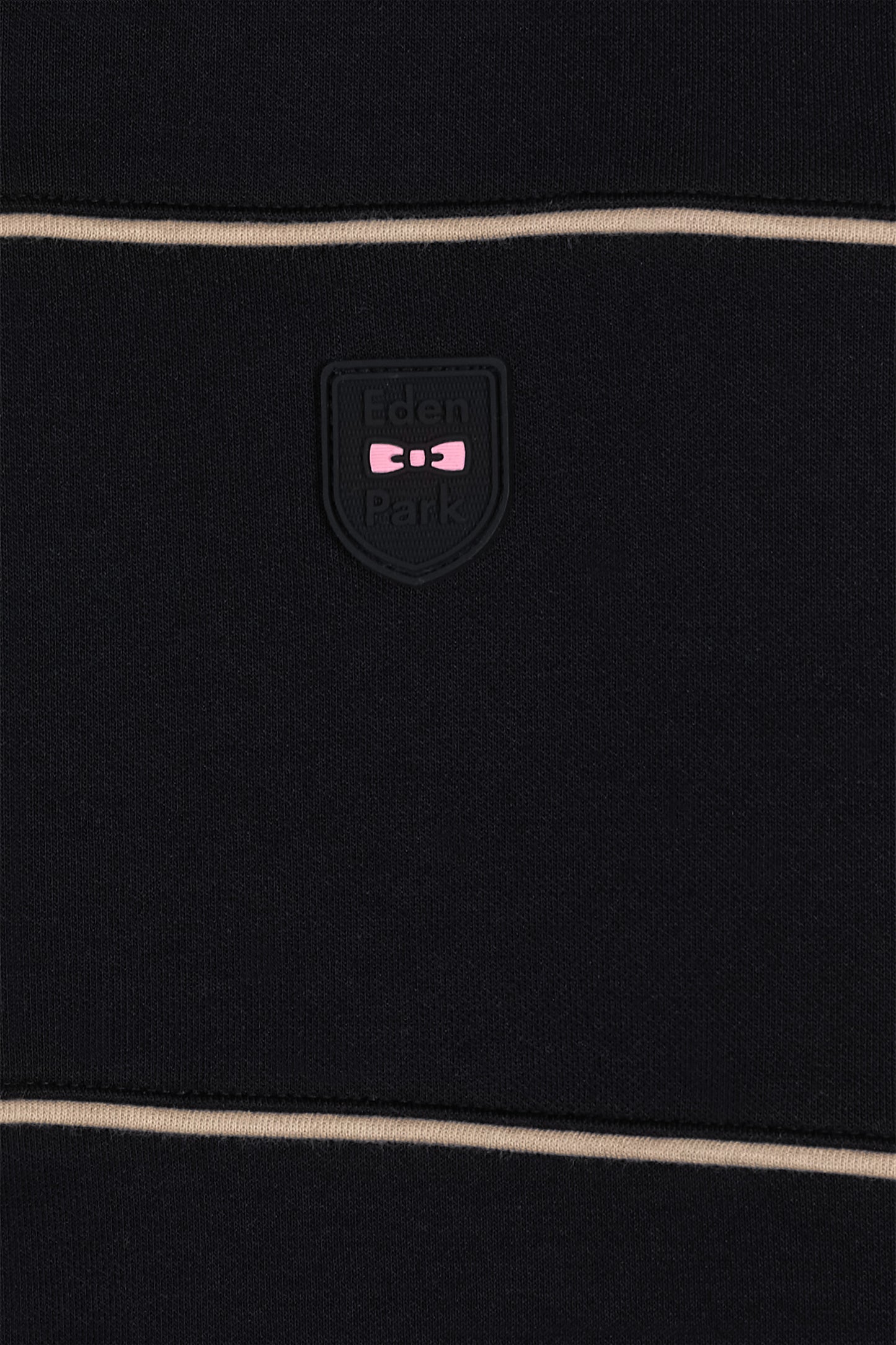 Black cotton-blend zip-up sweatshirt