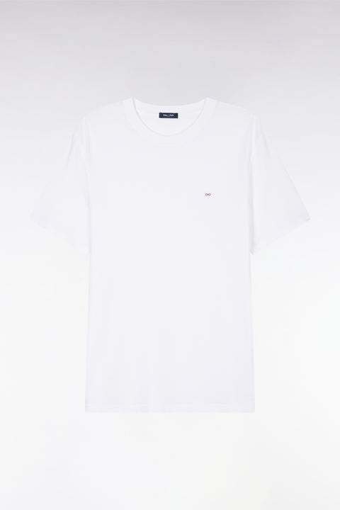 Straight-fit white short-sleeved T-shirt - Image 2