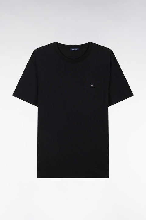 Straight-fit black short-sleeved T-shirt - Image 2