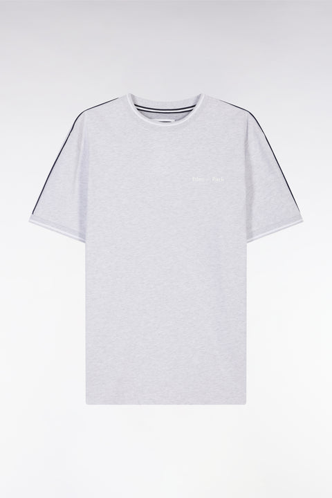 Grey cotton T-shirt, relaxed fit - Image 2
