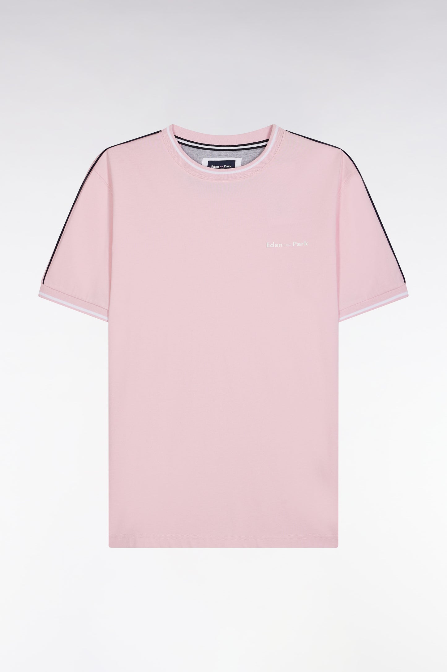 T-shirt en coton rose coupe décontractée