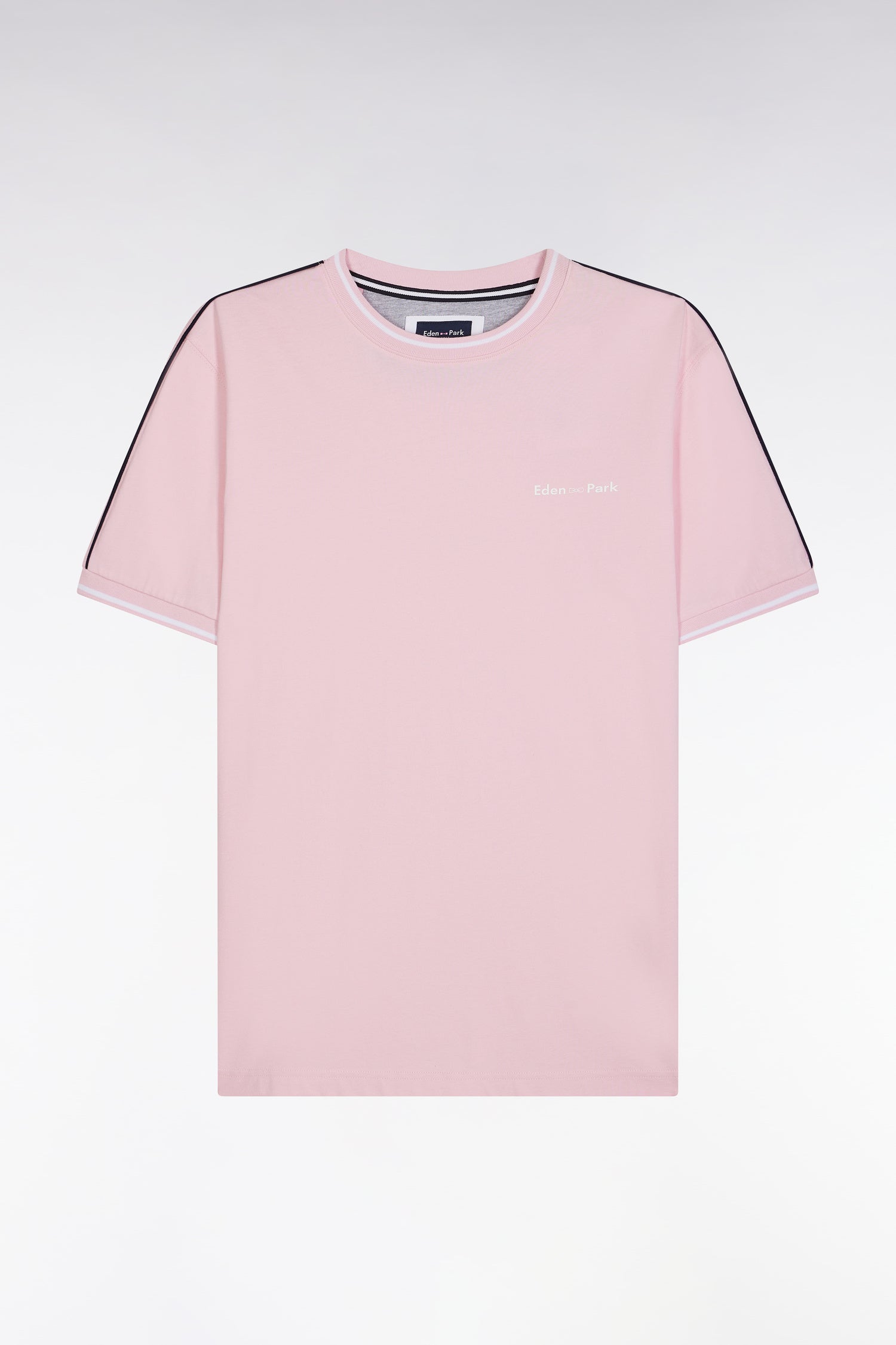 T-shirt en coton rose coupe décontractée