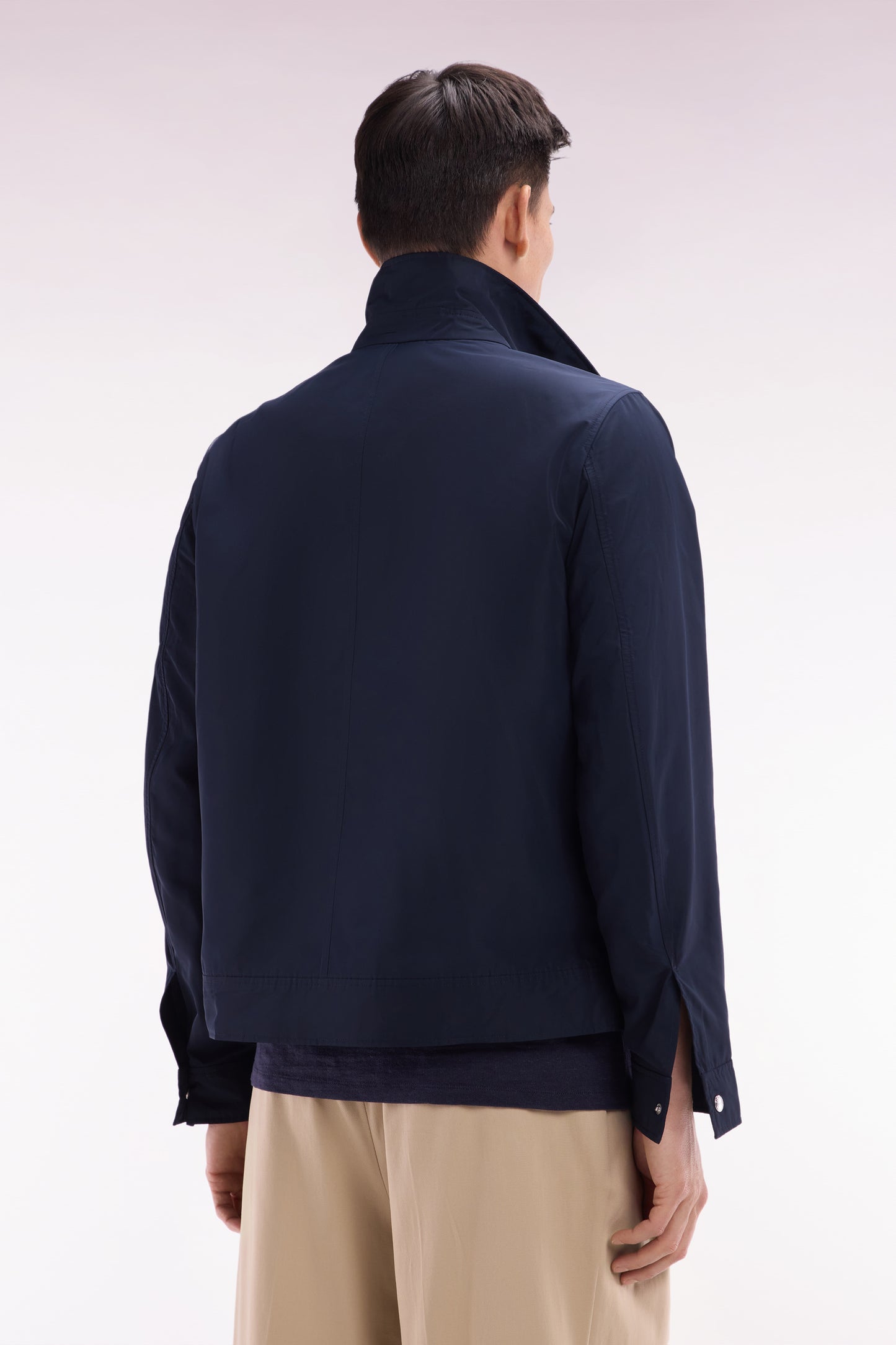 Blouson zippé bleu marine