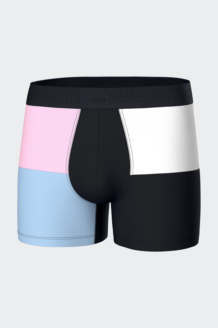 Boxer coupé-cousu en jersey de coton stretch