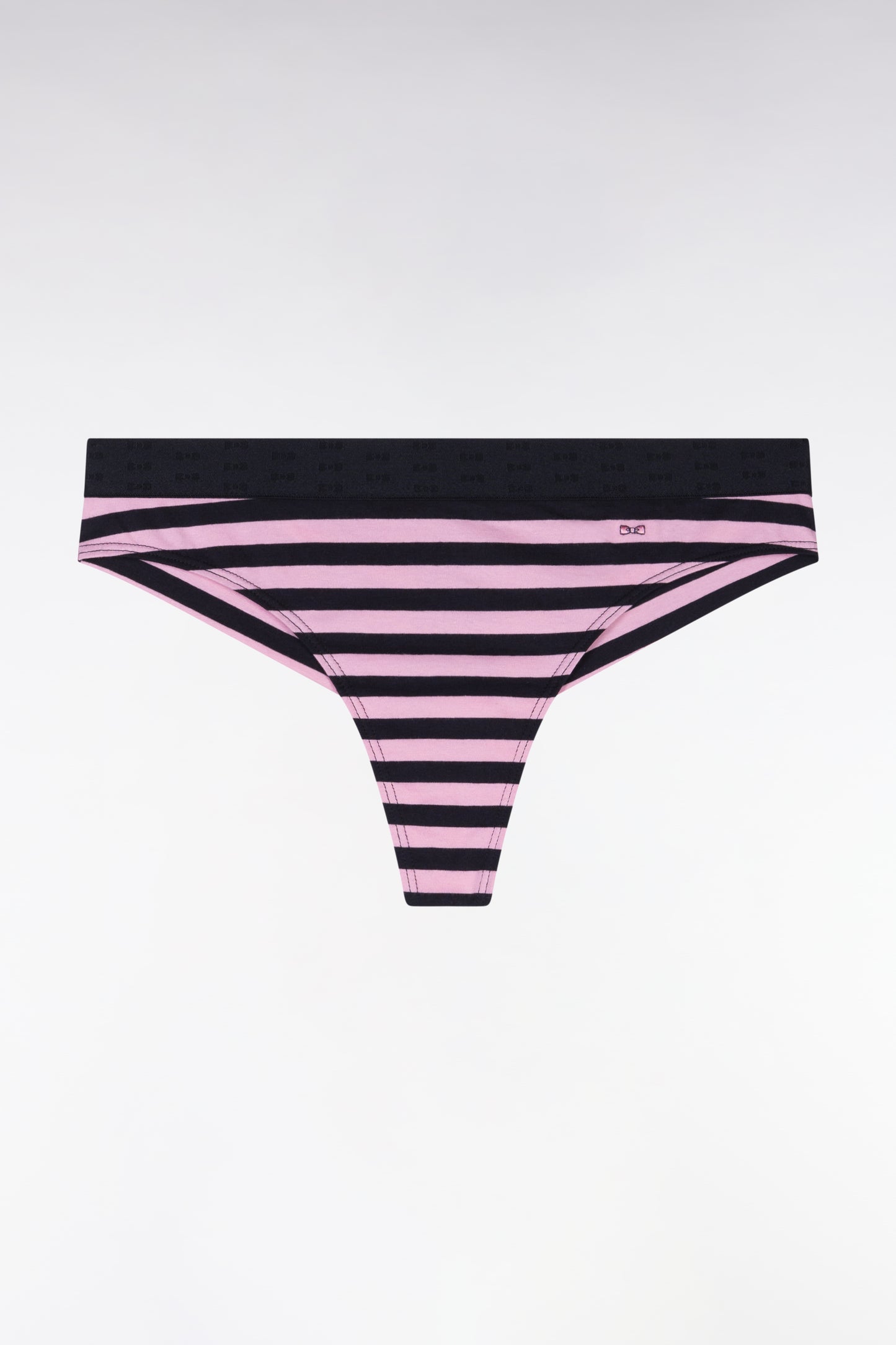Tango panties in navy and pink strapped stretch modal