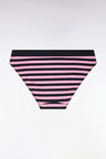 Stretch modal panties in navy and pink straps
