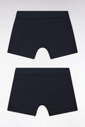 Lot de deux boxers en jersey de coton stretch marine