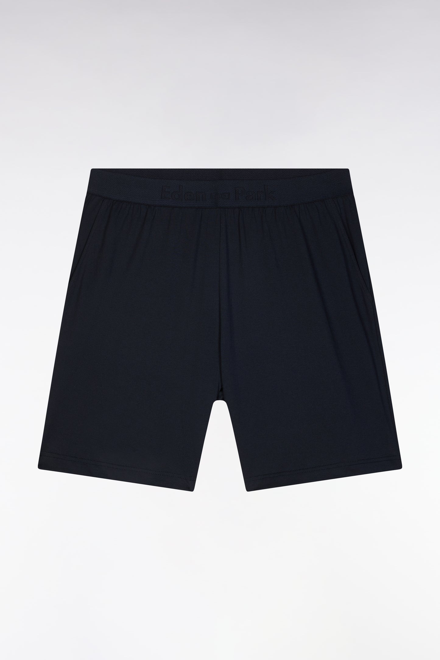 Short cotton jersey pyjamas Pink T-shirt Navy shorts