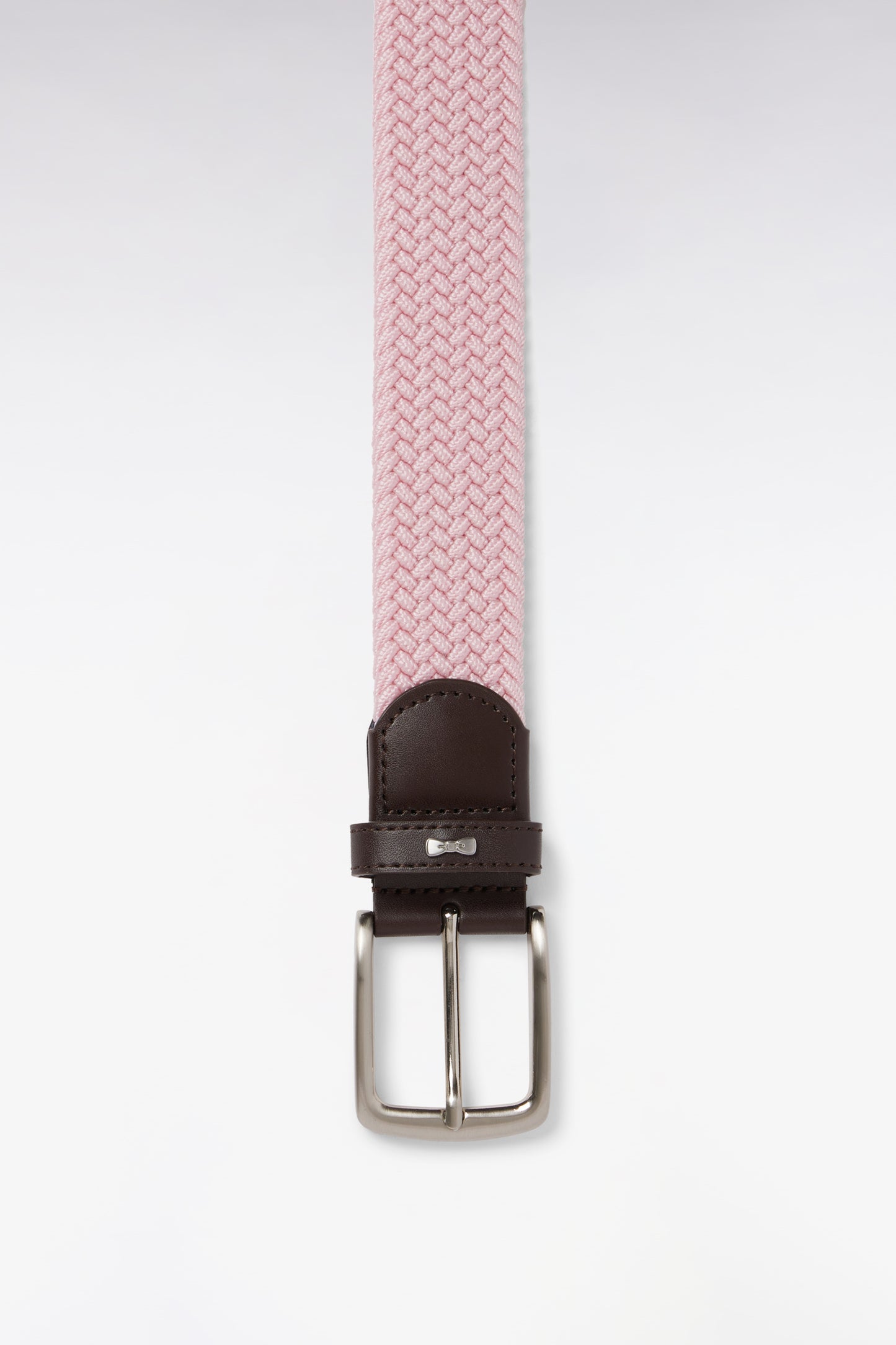 Ceinture textile élastiquée rose