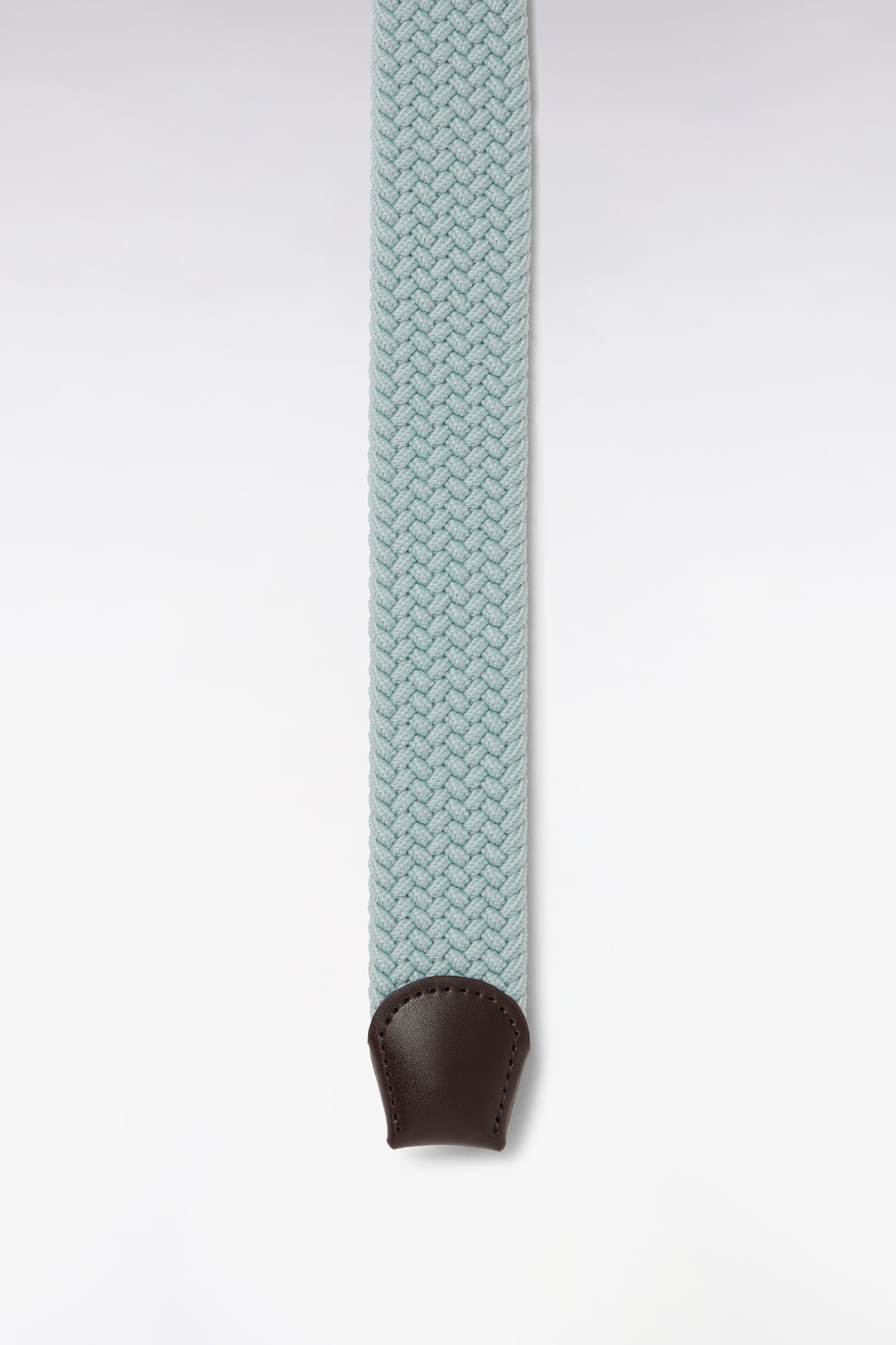 Ceinture textile élastiquée vert d'eau