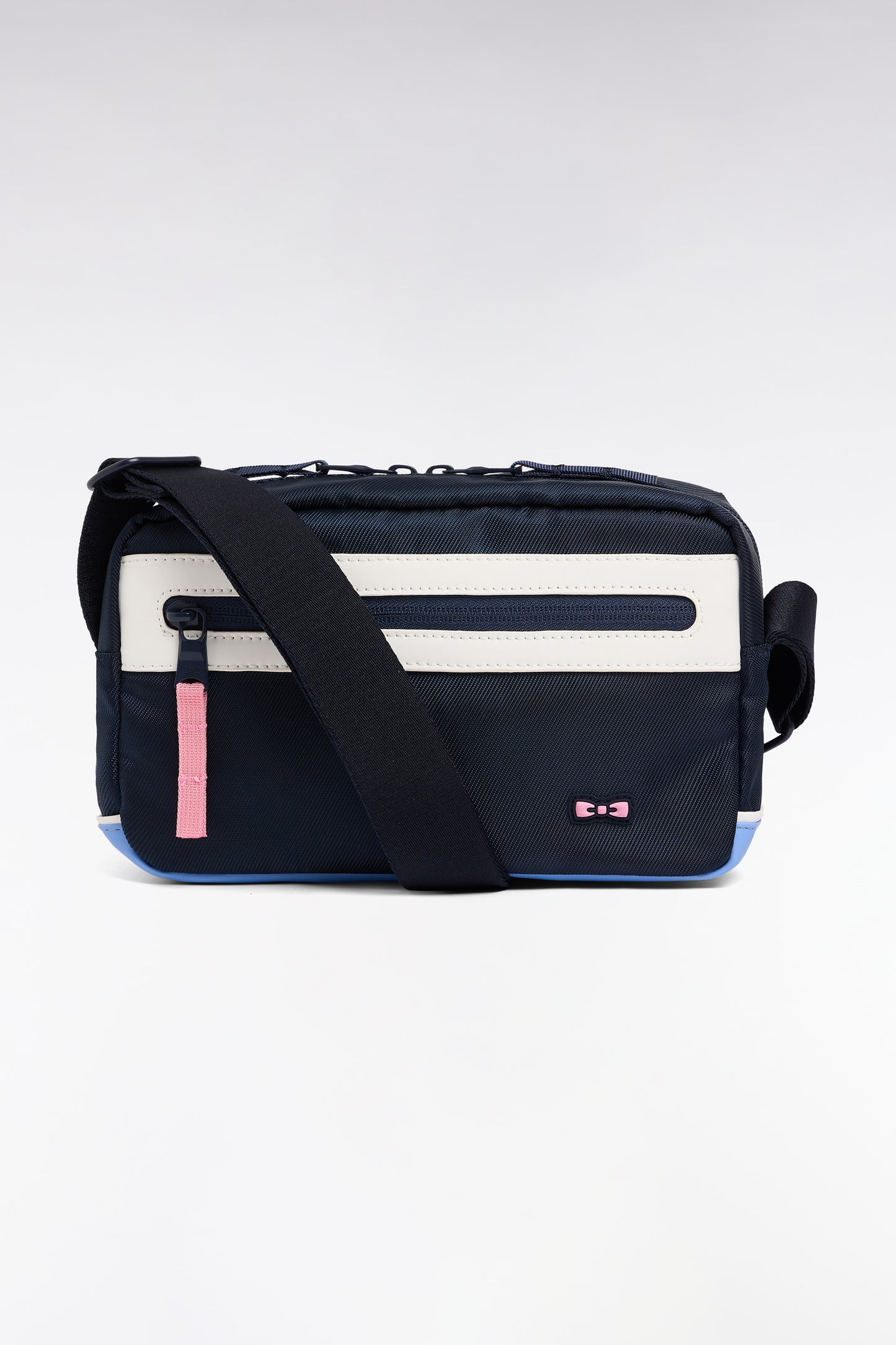 Sac sacoche bimatière horizontal marine colorblock