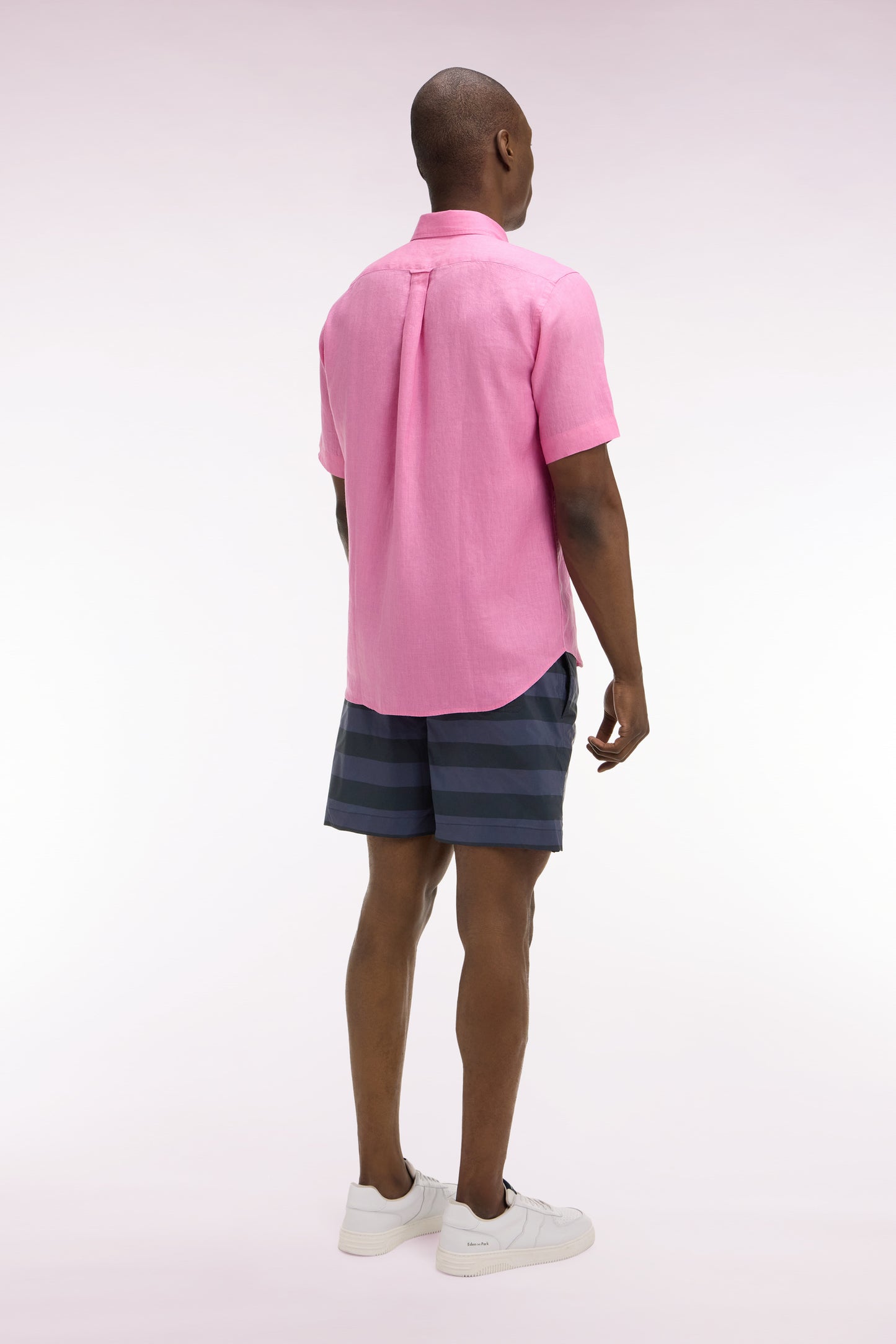 Navy striped swimsuit