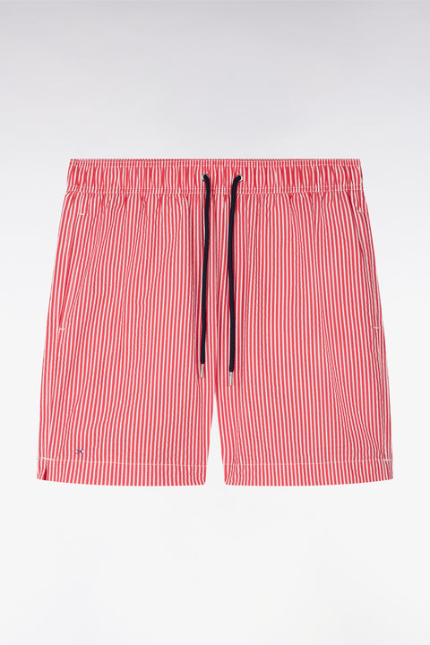 Red cotton-blend swimsuit - Image 2