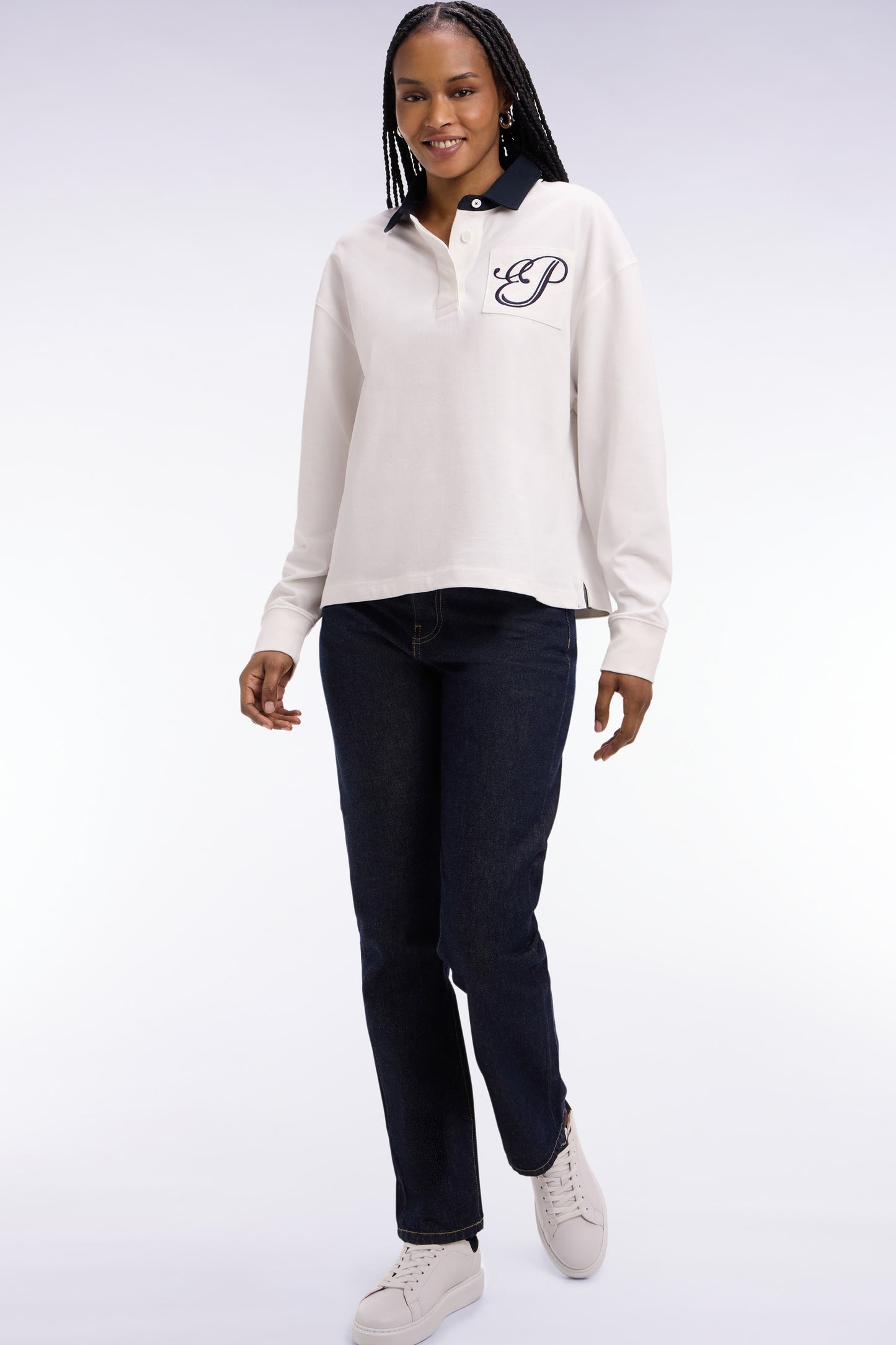 Regular fit raw denim jeans