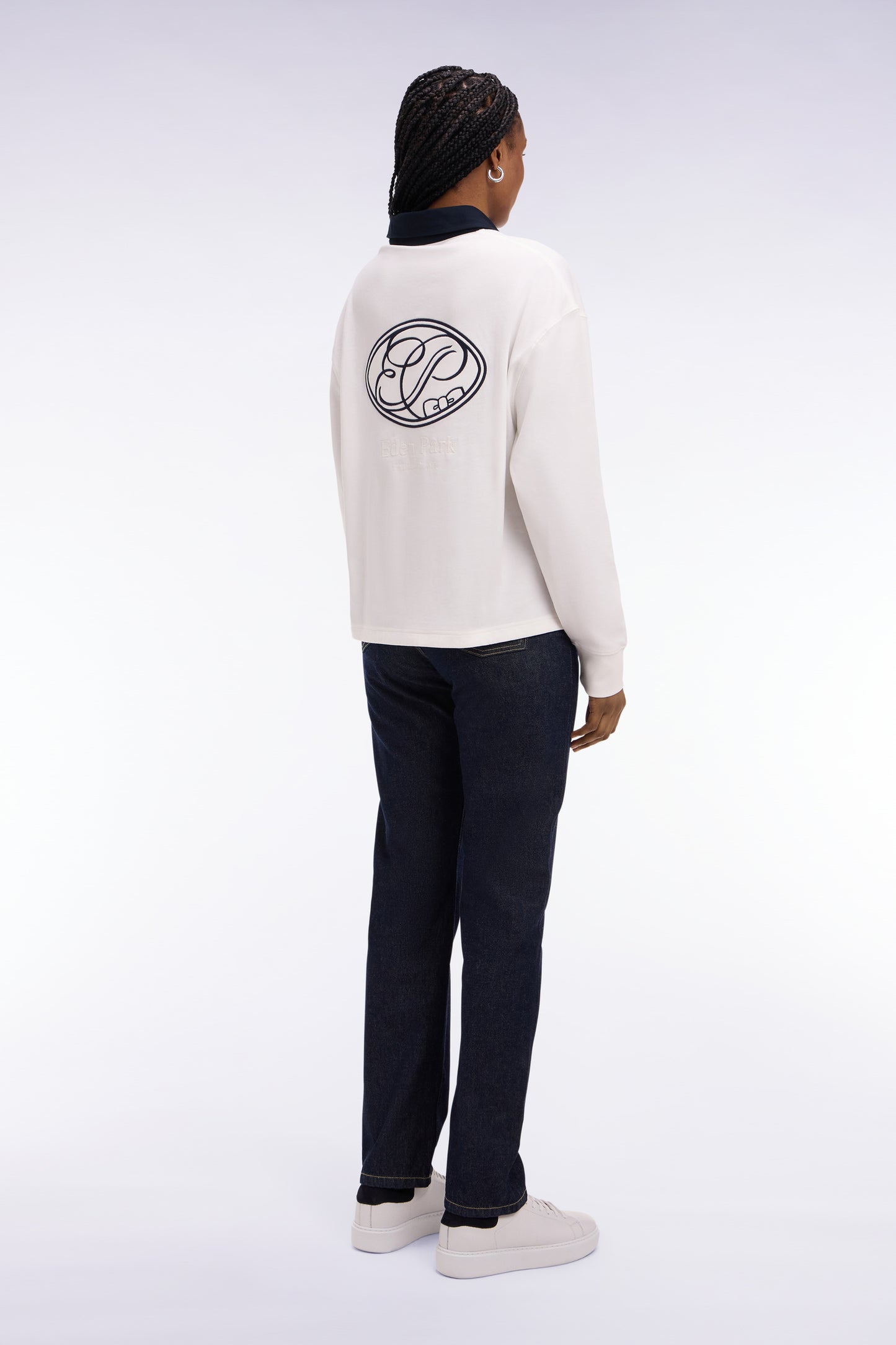 Regular fit raw denim jeans