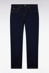 Jean en denim stretch marine one wash coupe slim