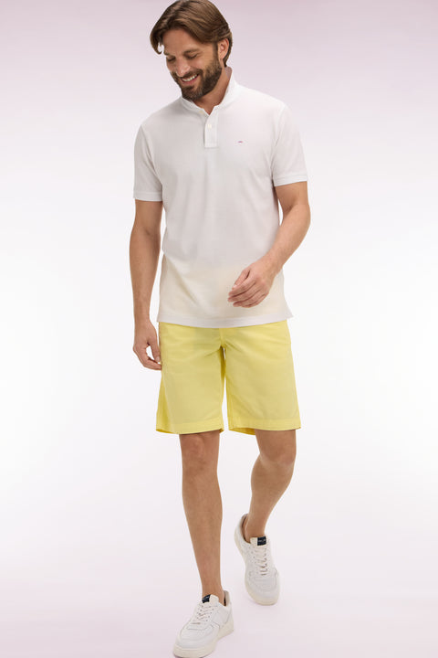Bermuda chino en gabardine stretch jaune - Image 1