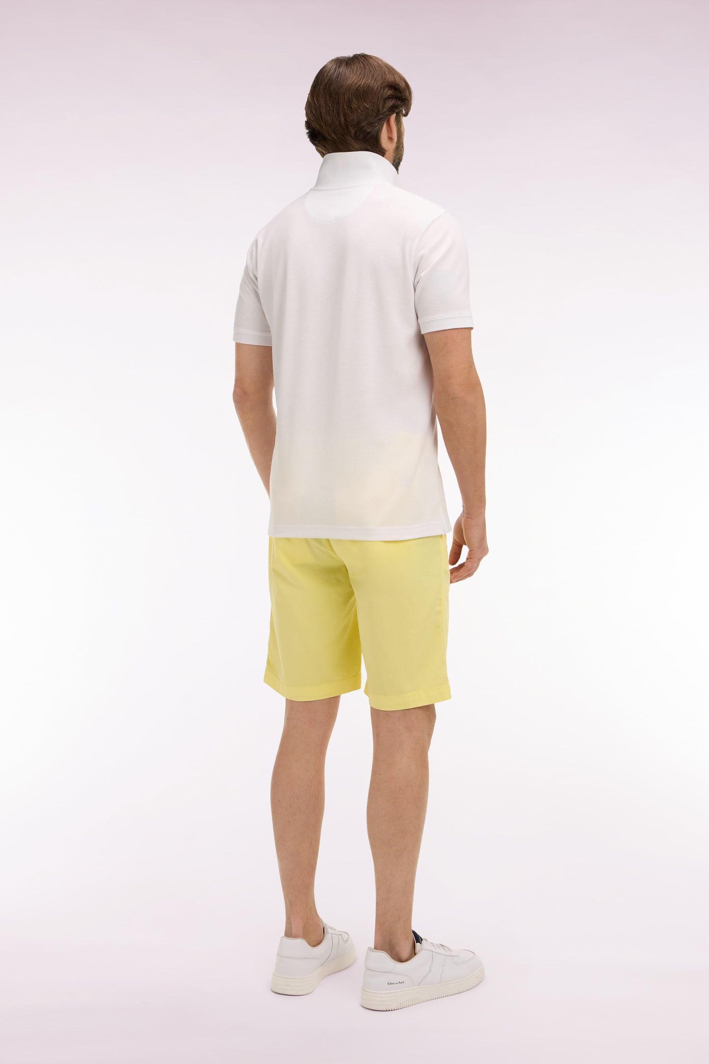 Bermuda chino en gabardine stretch jaune