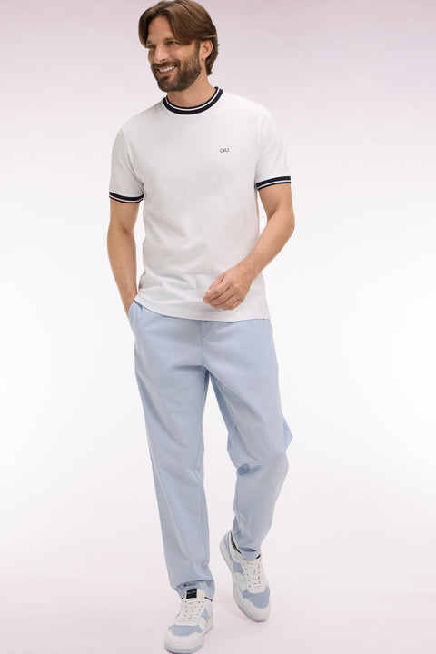 Pantalon en toile de coton gris clair - Image 1