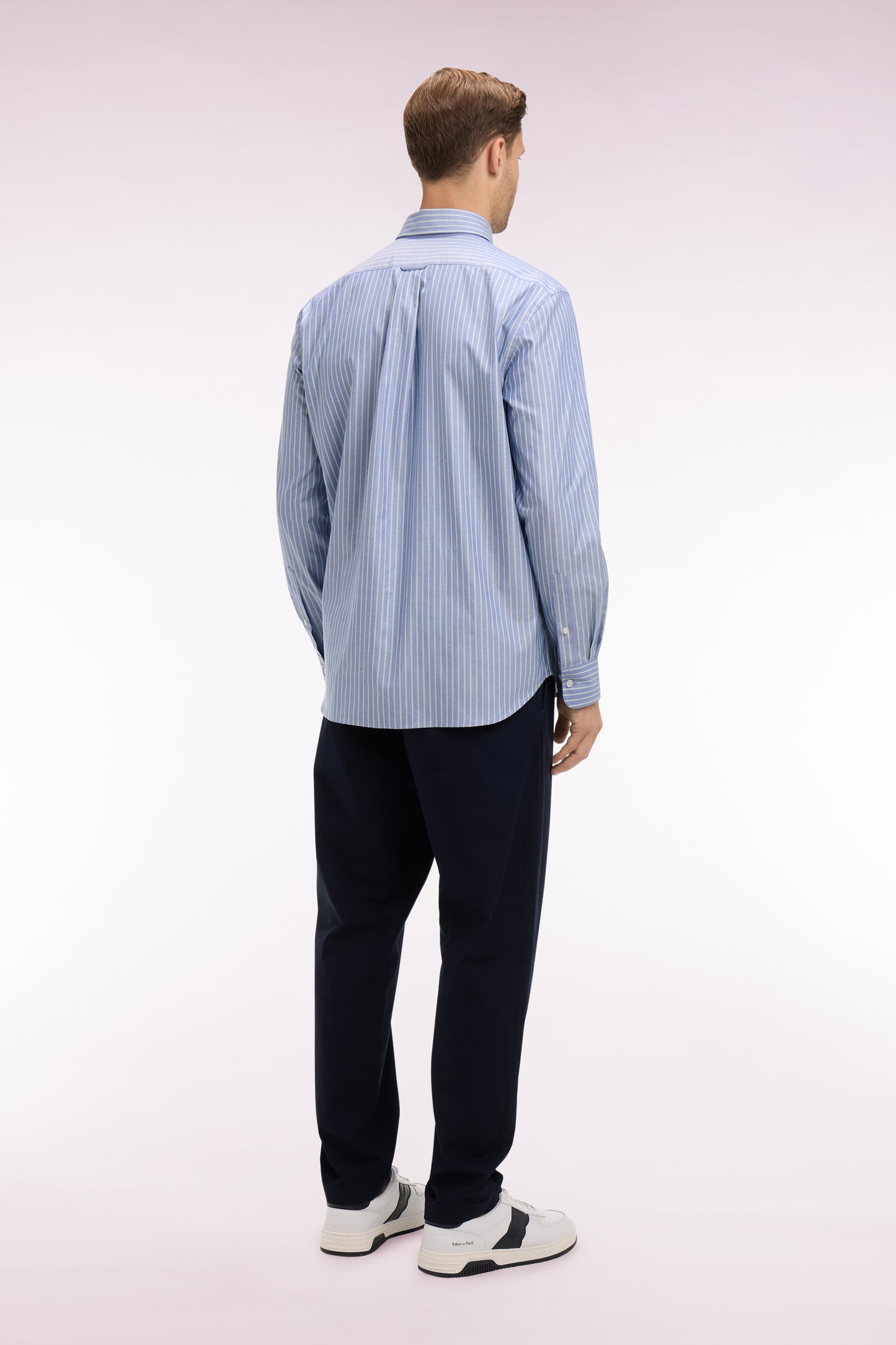 Pantalon en toile de coton marine