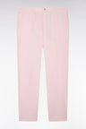 Pantalon en toile de coton rose