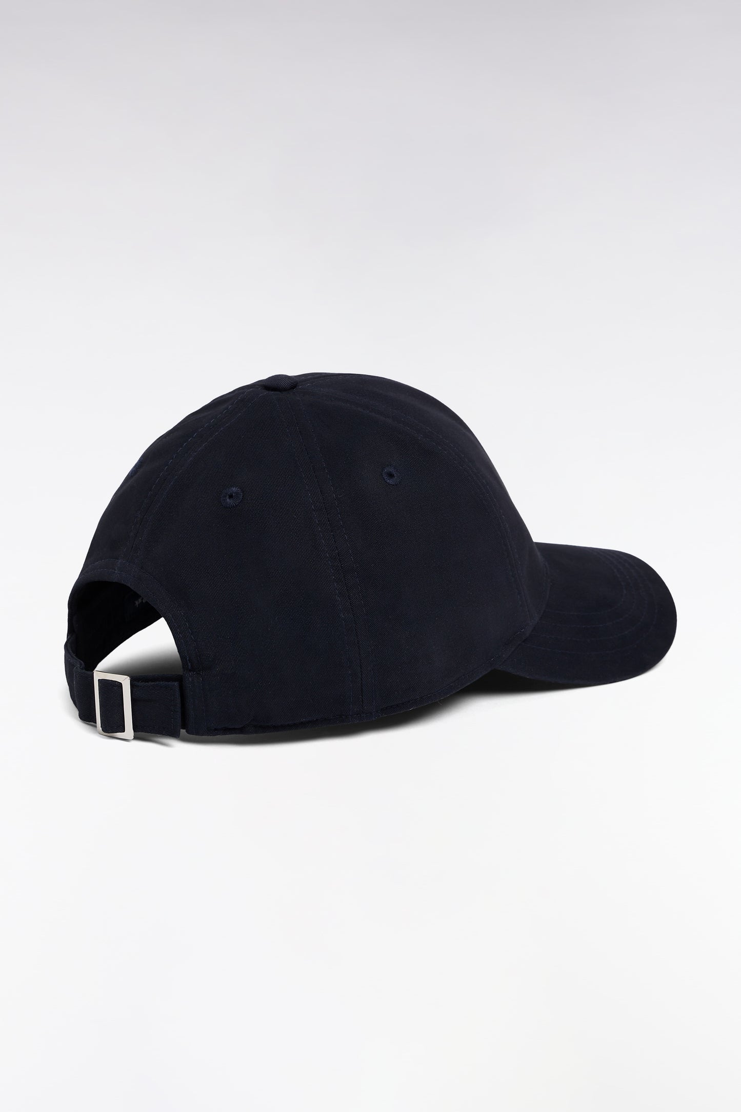 Casquette en twill de coton stretch marine