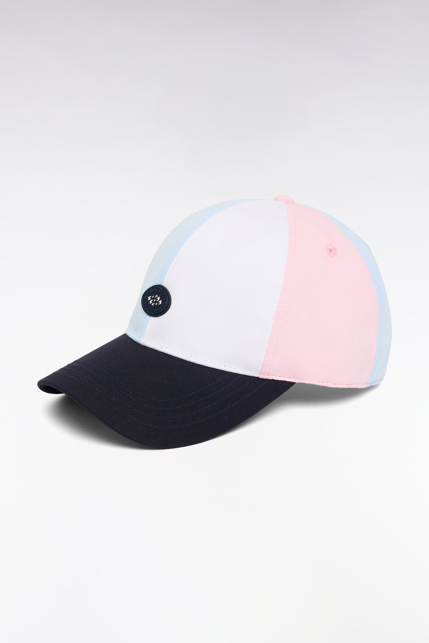 Casquette en coton colorblock badge rugby
