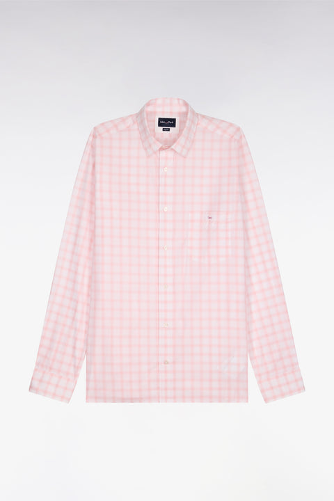 Chemise en coton à carreaux rose - Image 2