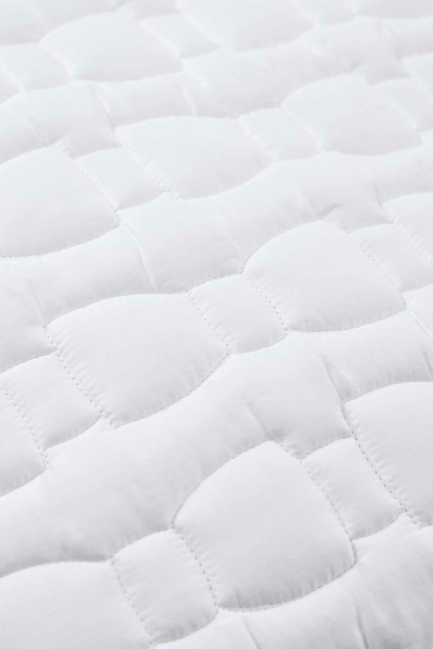 White Quilted Cotton Sateen Pillowcases