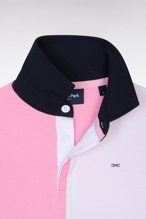 Colorblock Pima Cotton Long Sleeve Rugby Jersey - Image 2