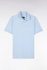 Polo à manches courtes en coton ciel coupe regular