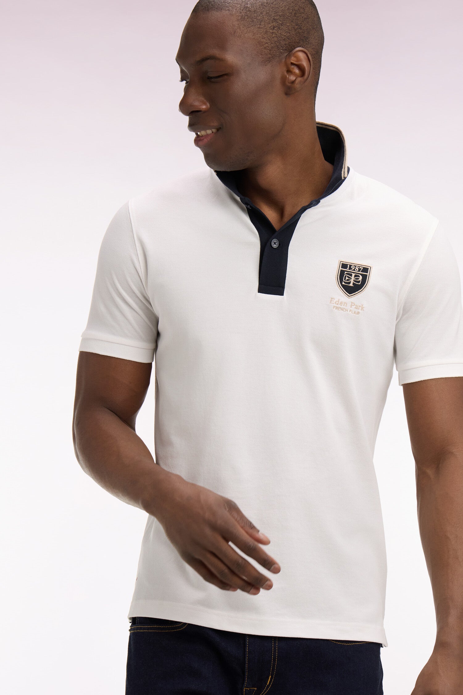 トップス CLANE POWER SHOULDER POLO TOPS 1 CLANE POWER SHOULDER POLO TOPS 【公式通販】