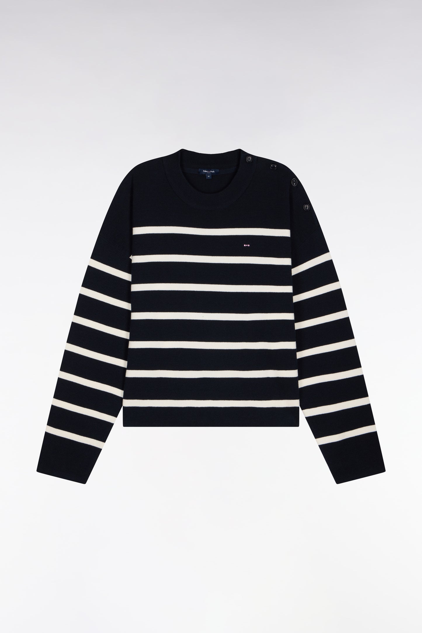 Milano navy cotton sailor sweater oversized cut