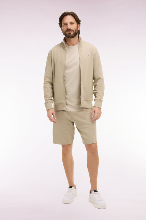 Short en molleton coton beige - Image 3