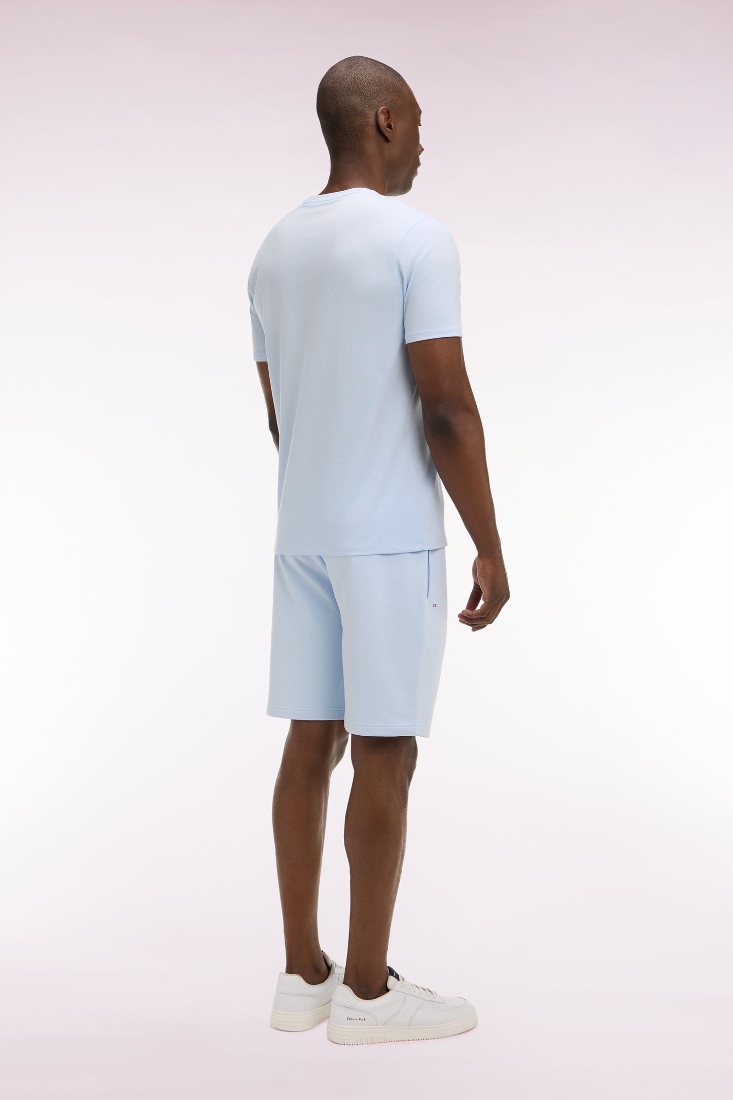 Short en molleton coton ciel