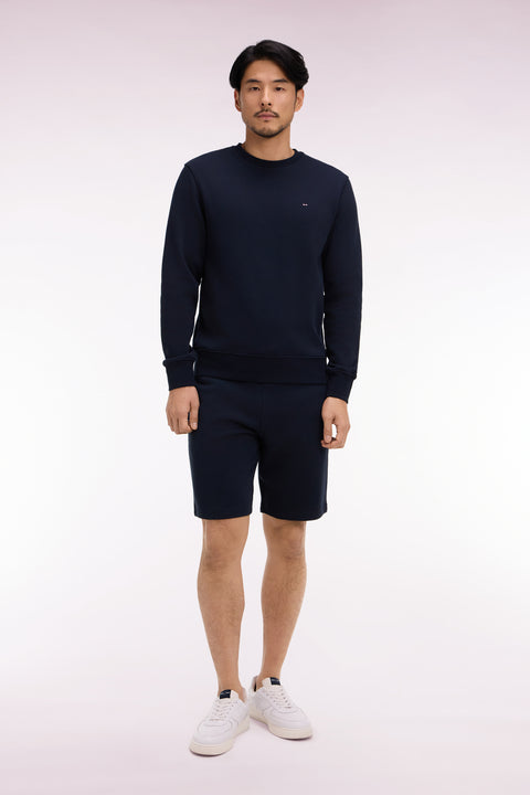 Short en molleton coton marine - Image 3