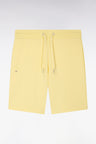Short en molleton coton jaune clair