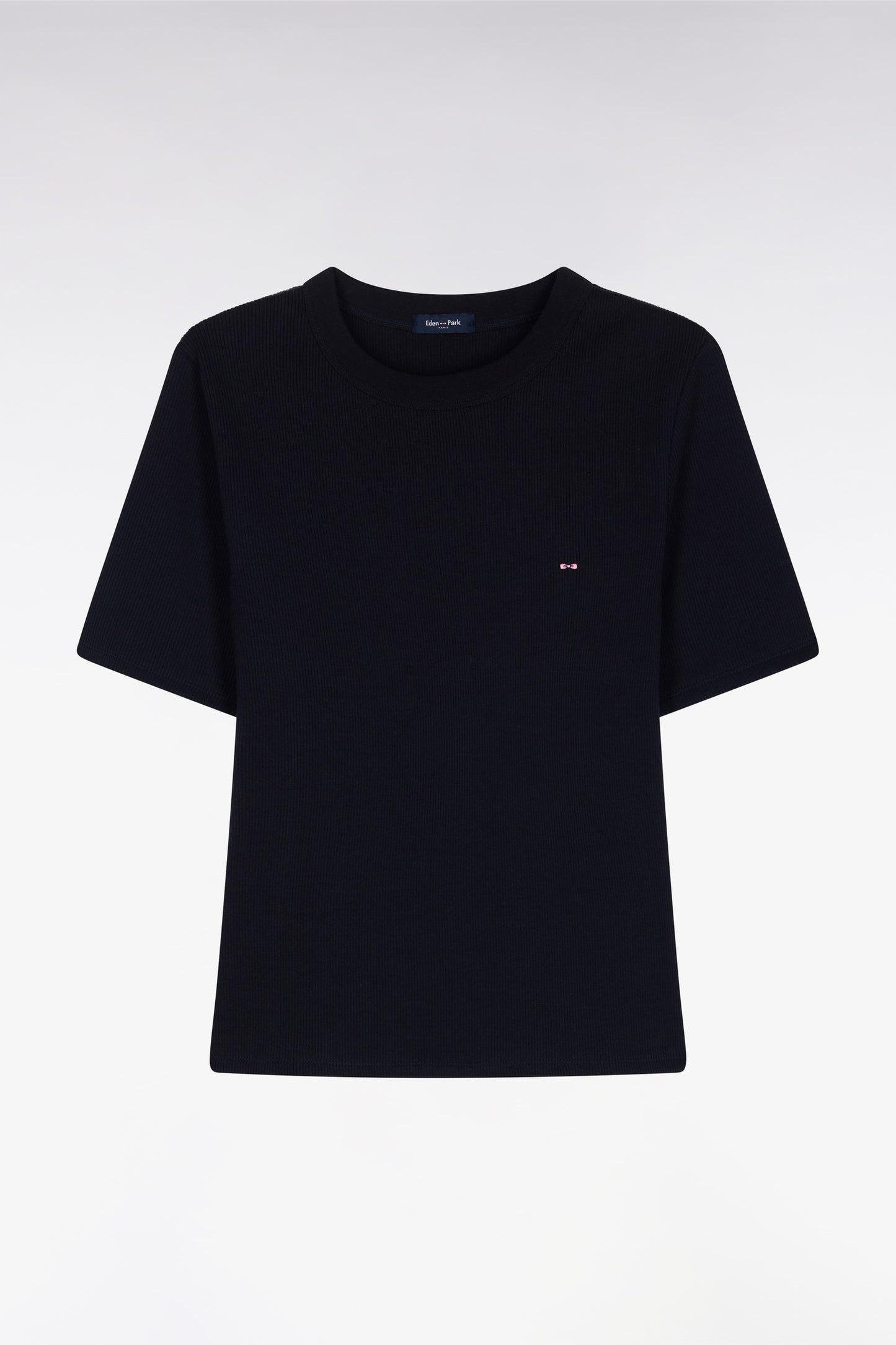 T-shirt col rond à manches courtes marine coupe slim