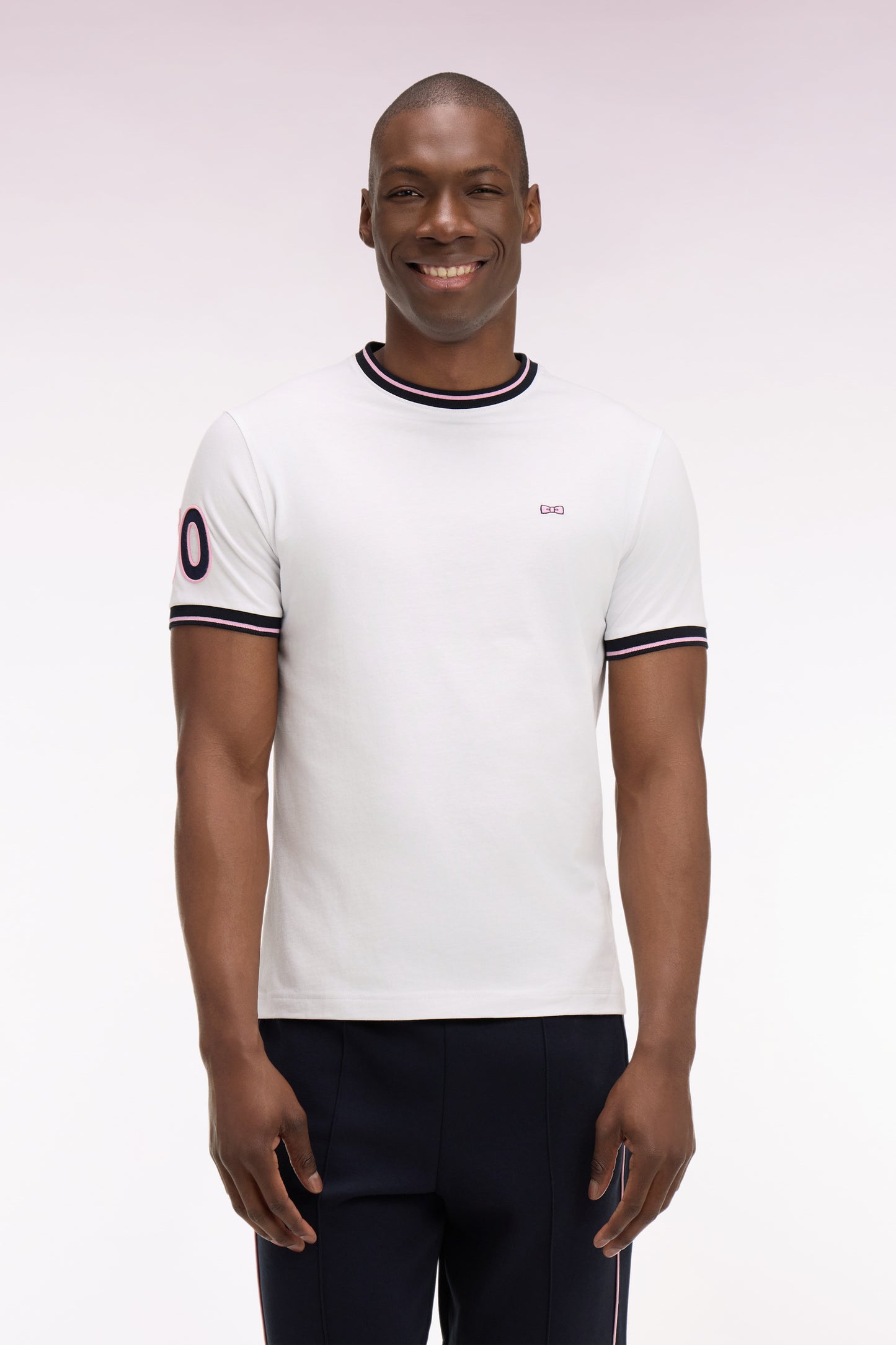 T-shirt à manches courtes en coton blanc